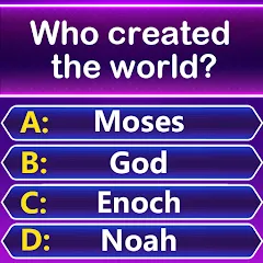 Скачать взломанную Bible Trivia - Word Quiz Game (Библейская викторина)  [МОД Много монет] - последняя версия apk на Андроид