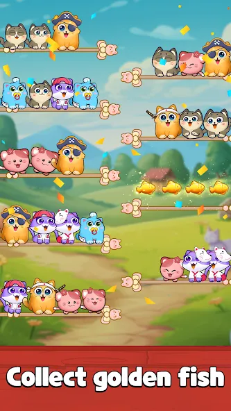 Cat Sort Puzzle: Cute Pet Game  [МОД Много денег] Screenshot 3