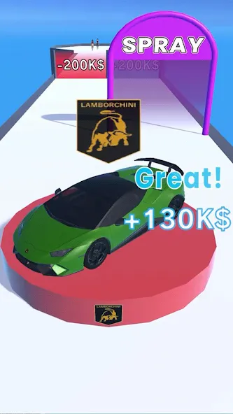 Get the Supercar 3D (Гет зе Суперкар 3Д)  [МОД Много монет] Screenshot 1