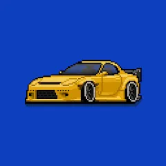 Взломанная Pixel Car Racer (Пиксельный гоночный автомобиль)  [МОД Все открыто] - последняя версия apk на Андроид