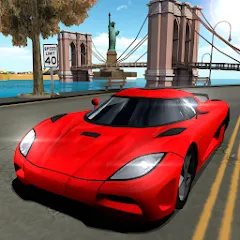Взломанная Car Driving Simulator: NY (Симулятор вождения автомобиля)  [МОД Unlimited Money] - полная версия apk на Андроид