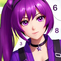 Взлом Anime Manga Color by Numbers  [МОД Все открыто] - стабильная версия apk на Андроид