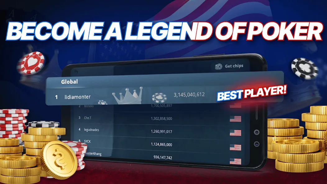 Appeak Poker – Texas Holdem (Аппик покер)  [МОД Unlocked] Screenshot 4