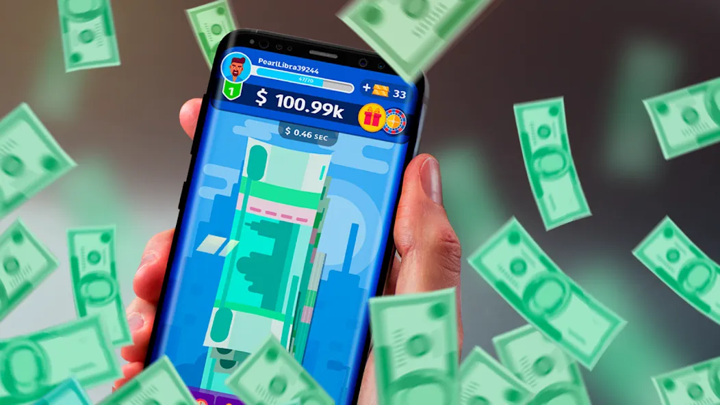 Money cash clicker  [МОД Меню] Screenshot 1