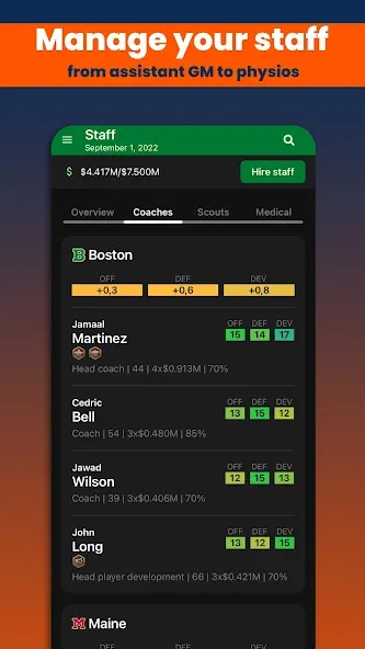 Basketball Legacy Manager 23 (Баскетбольный Легаси Менеджер 23)  [МОД Бесконечные деньги] Screenshot 5