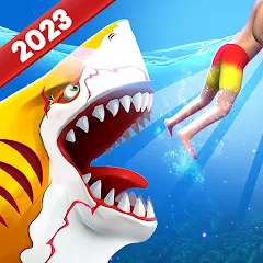 Взломанная Double Head Shark Attack PVP  [МОД Mega Pack] - стабильная версия apk на Андроид