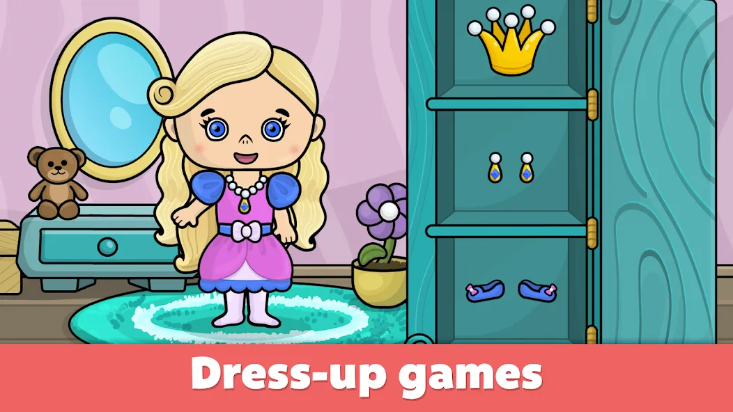 Bimi Boo Fun Kids Games  [МОД Бесконечные монеты] Screenshot 1