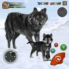 Скачать взломанную Wild Wolf Simulator Wolf Games  [МОД Unlocked] - стабильная версия apk на Андроид