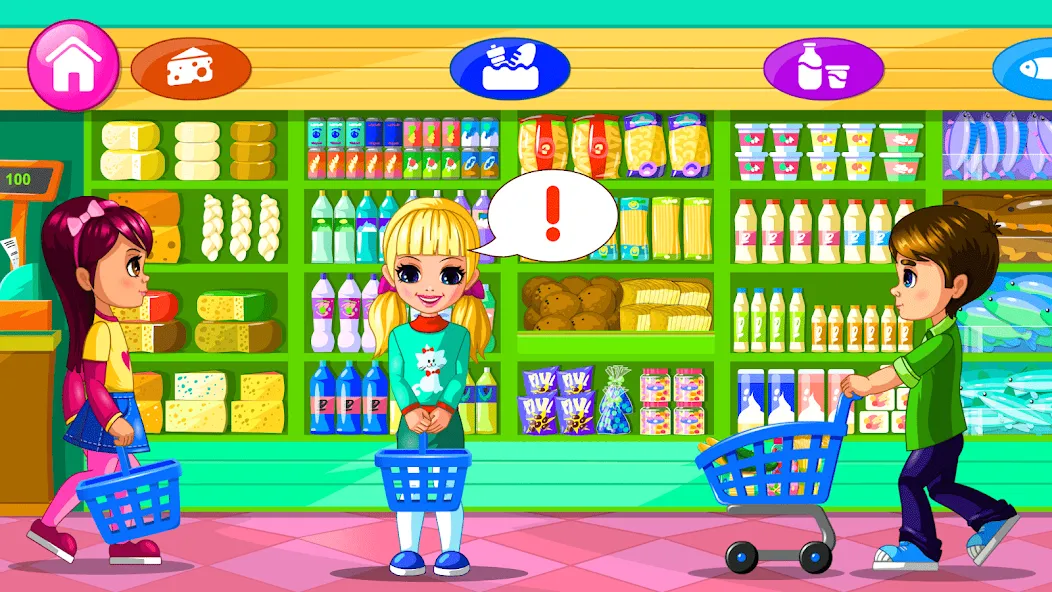 Supermarket Game 2  [МОД Бесконечные монеты] Screenshot 1