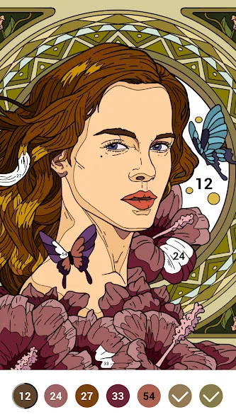 Casual Color - Color by Number  [МОД Unlocked] Screenshot 1