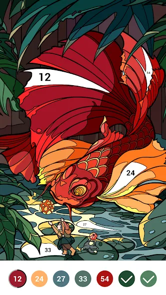 Casual Color - Color by Number  [МОД Unlocked] Screenshot 5