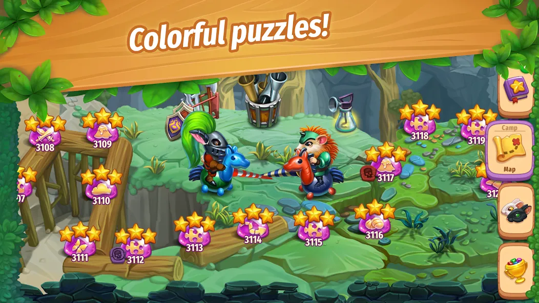 Strongblade: Match 3 Game (Стронгблейд)  [МОД Бесконечные монеты] Screenshot 4
