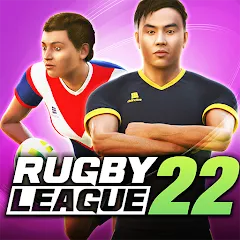 Скачать взломанную Rugby League 22 (Рубиги Лига 22)  [МОД Много монет] - последняя версия apk на Андроид