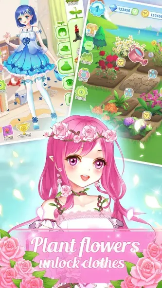Dream Flower Dressup  [МОД Бесконечные монеты] Screenshot 3