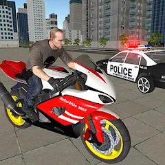 Взломанная Bike Driving: Police Chase  [МОД Unlimited Money] - последняя версия apk на Андроид