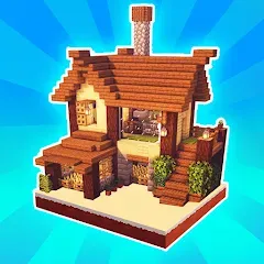 Скачать взломанную MiniCraft Village (МиниКрафт Деревня)  [МОД Бесконечные монеты] - последняя версия apk на Андроид