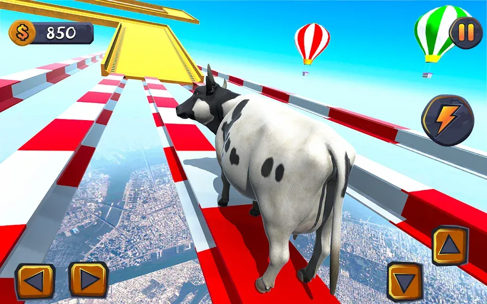 Epic Cow Ramp Rush Run Game  [МОД Unlimited Money] Screenshot 1