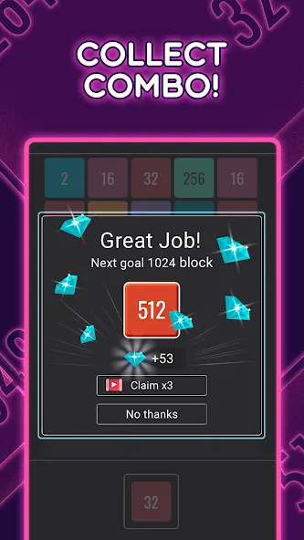 Join Blocks 2048 Number Puzzle (Джоин Блокс)  [МОД Unlocked] Screenshot 4
