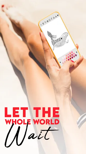 Coloring for adults offline  [МОД Много монет] Screenshot 1