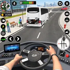 Взломанная Bus Simulator - Driving Games  [МОД Mega Pack] - полная версия apk на Андроид