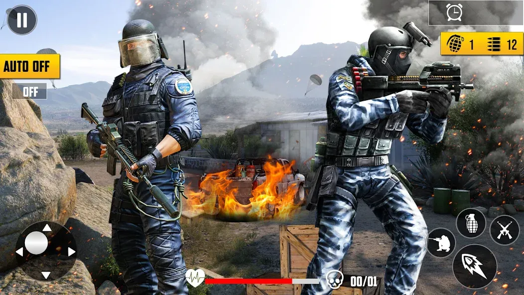 Gun Shooting Games Fps Offline  [МОД Бесконечные монеты] Screenshot 5