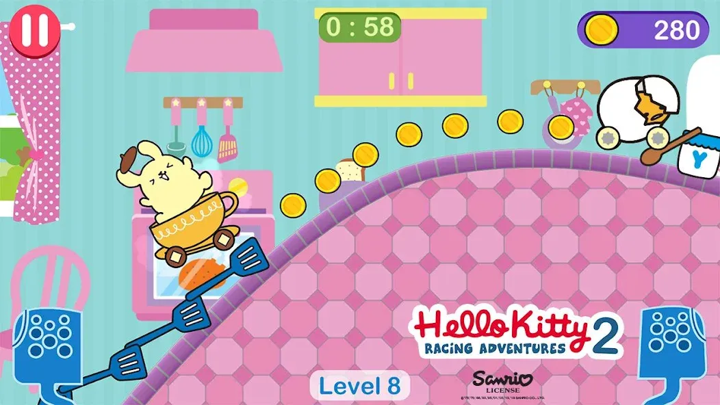 Hello Kitty games - car game  [МОД Mega Pack] Screenshot 2