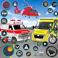 Взлом Heli Ambulance Simulator Game  [МОД Меню] - полная версия apk на Андроид