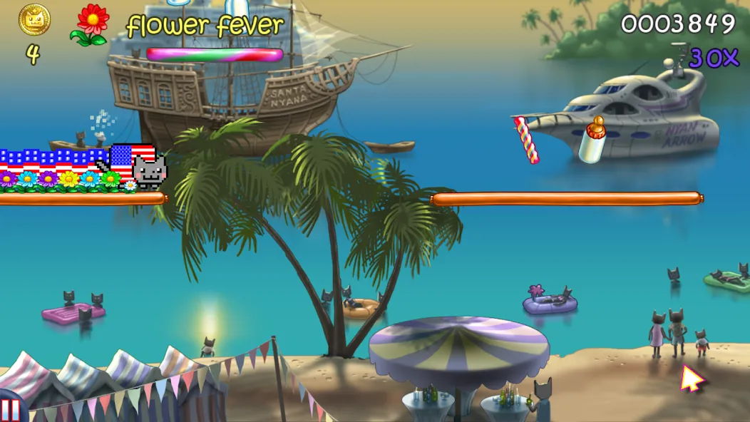 Nyan Cat: Lost In Space (Нян Кэт)  [МОД Menu] Screenshot 4