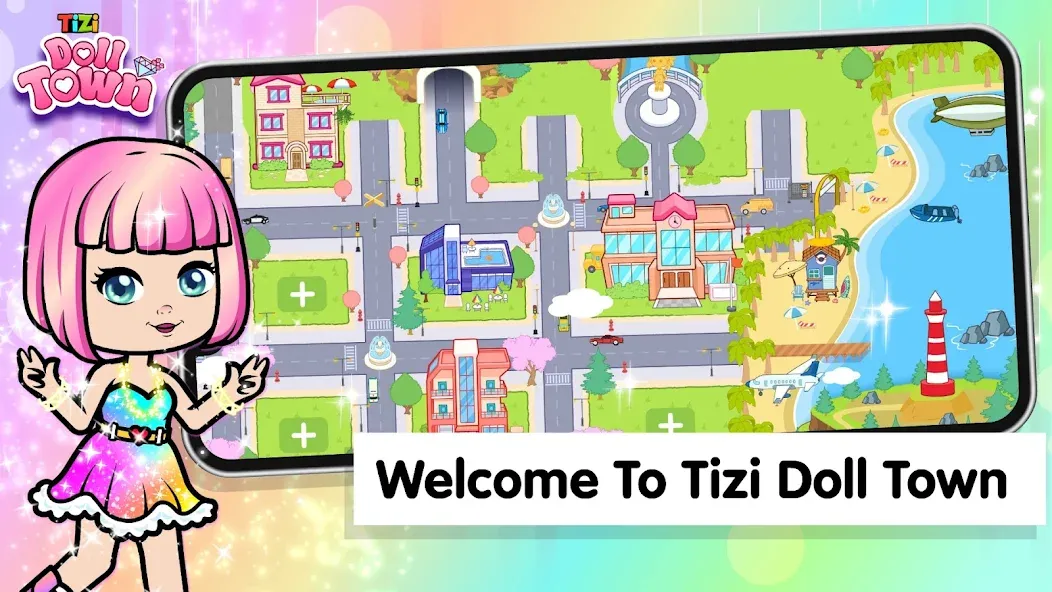 Tizi Town: Doll Dress Up Games  [МОД Бесконечные деньги] Screenshot 1