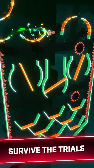Rider Worlds - Neon Bike Races (Райдер Ворлдс)  [МОД Бесконечные монеты] Screenshot 2