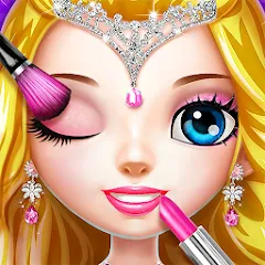 Взломанная Princess Makeup Salon  [МОД Unlocked] - стабильная версия apk на Андроид