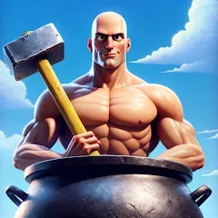 Скачать взлом Hammer Climber Man: Pot Man 3D  [МОД Mega Pack] - полная версия apk на Андроид