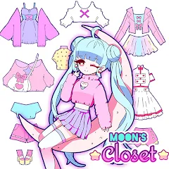 Взлом Moon's Closet dress up game  [МОД Unlocked] - полная версия apk на Андроид