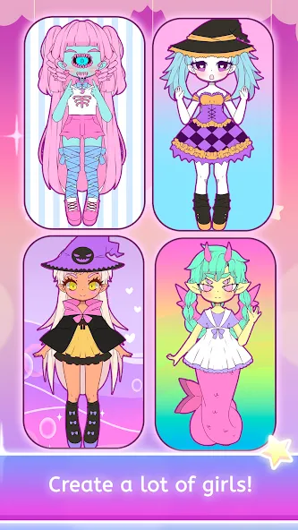 Mimistar dress up chibi doll (Министар)  [МОД Menu] Screenshot 4