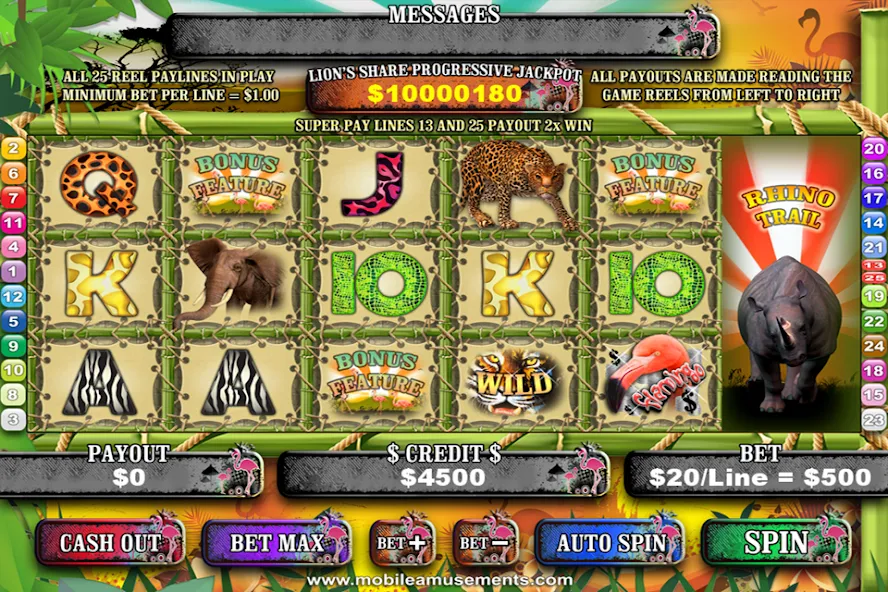Flamingo Safari Slots (Фламинго Сафари Слоты)  [МОД Unlocked] Screenshot 1