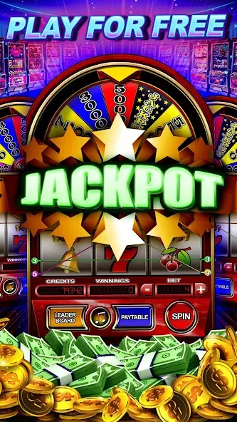 Money Wheel Slot Machine Game (Мани Вил Слот Машине Гейм)  [МОД Все открыто] Screenshot 2