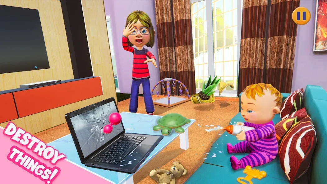 Virtual Baby Mother Simulator  [МОД Unlocked] Screenshot 4