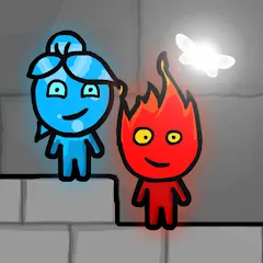 Скачать взломанную Fireboy & Watergirl FairyTales  [МОД Unlocked] - стабильная версия apk на Андроид