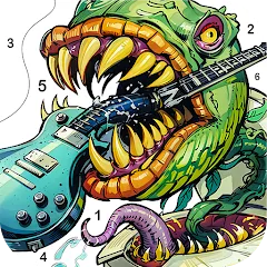 Взлом Dark Fantasy Coloring Games  [МОД Бесконечные монеты] - последняя версия apk на Андроид