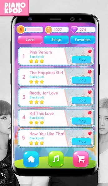 BLACK PINK Magic Piano (БЛЭК ПИНК Мэджик Тайлз 2022)  [МОД Много денег] Screenshot 1