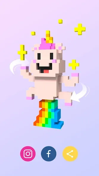 Pixel.ly 3D  [МОД Menu] Screenshot 5