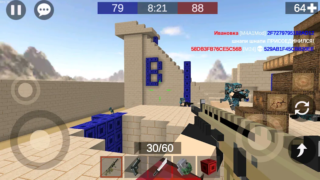 Pixel Combats 2: Gun games PvP  [МОД Menu] Screenshot 5