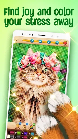 Cross-Stitch: Coloring Book (Кросс)  [МОД Все открыто] Screenshot 2