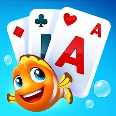 Взломанная Fishdom Solitaire (Фишдом Солитер)  [МОД Много монет] - стабильная версия apk на Андроид