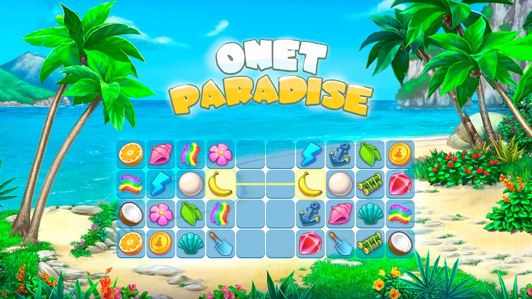 Onet Paradise: connect 2 tiles (Онет Парадайз)  [МОД Много денег] Screenshot 1