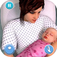 Скачать взломанную Pregnant Mother Simulator Game (Симулятор беременной мамы)  [МОД Menu] - стабильная версия apk на Андроид