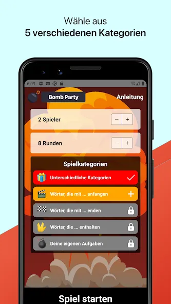 Bomb Party: Das Bombenspiel! (Бомб Пати)  [МОД Много денег] Screenshot 1