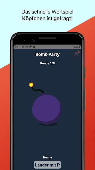 Bomb Party: Das Bombenspiel! (Бомб Пати)  [МОД Много денег] Screenshot 2