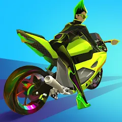 Скачать взломанную Wild Wheels: Bike Racing (Уайлд Вилз)  [МОД Бесконечные монеты] - стабильная версия apk на Андроид