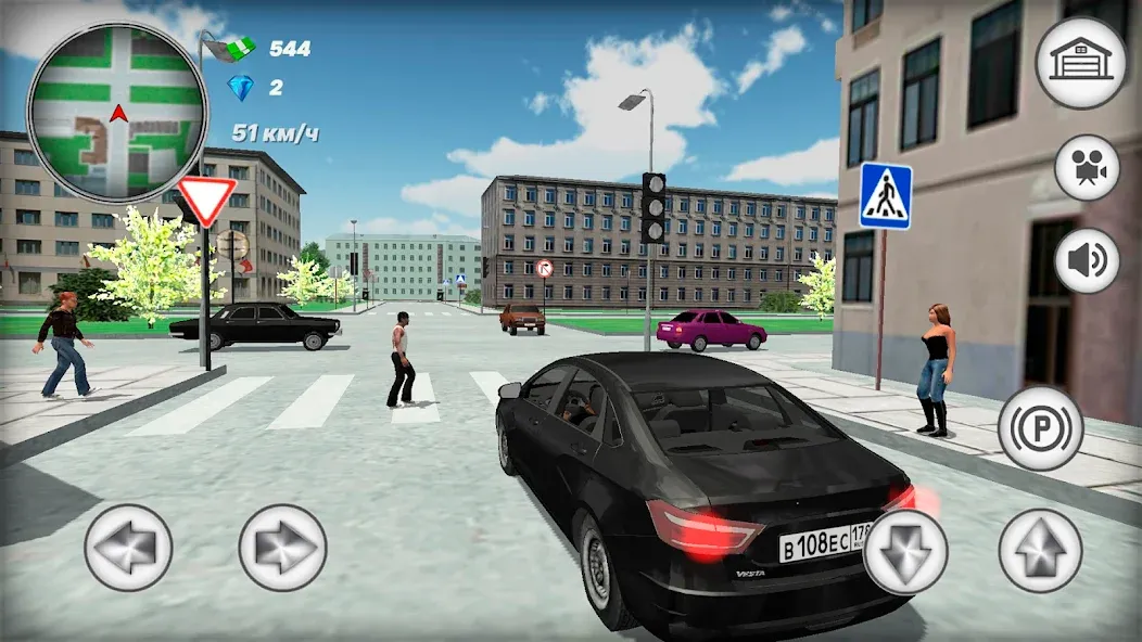 Русская тачка Лада Веста  [МОД Menu] Screenshot 3